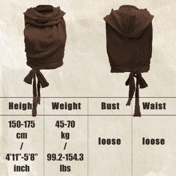 ⚡Women's Dark Brown Crop Tank Boho Open Back Cross Wrap Swim Cover Up Top - Picture 3 of 7